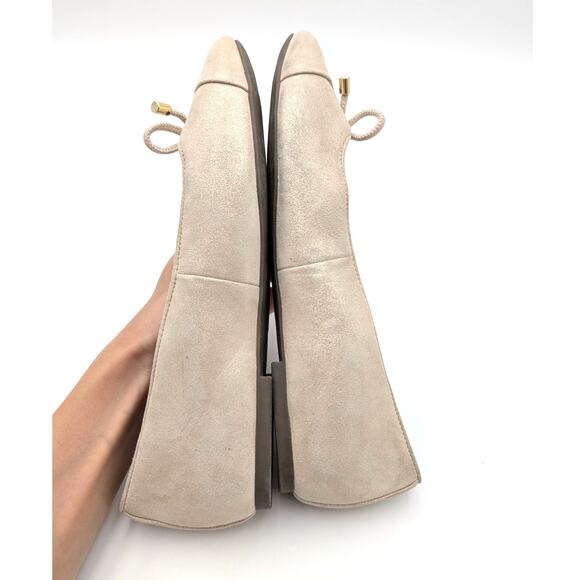 Vionic Klara Cap Toe Ballet Flats Women's Gold Metallic Leather Size US8 EU38.5 - Picture 5 of 13